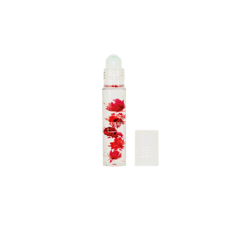 Дитяча олійка-блиск для губ Aqua Fleur T22005 з червоними квітами