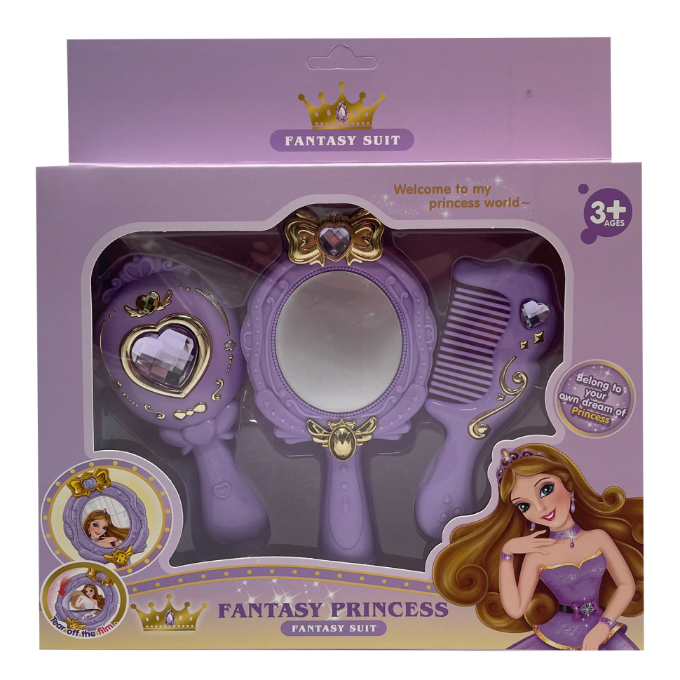 Аксесуари для дівчат "Fantasy Princess" C8824 дзеркало, розчіска
