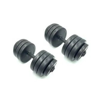 Гантелі складальні композитні в пластиковій оболонці Rock Pro 2 шт по 19 кг NE-PL-G-019-2