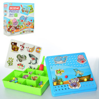 Дитяча розвиваюча мозаїка на шурупах з викруткою TLH-0, 105 деталей