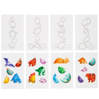 Дерев'яна настільна гра "Долина динозаврів" Ubumblebees (ПСФ038) PSF038 на липучках