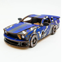 Дерев'яний 3D конструктор Mustang GT Puz-00642, 162 деталей