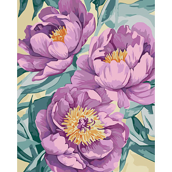 Картина за номерами "Лілові квітки" 13161-AC 40x50 см