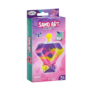 Набір для малювання піском "Серце" 8938-9-4 колба, 3 кольори