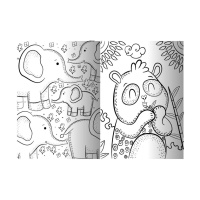 Розвиваюча розмальовка "Джунглі" РМ-73-02, 32 сторінки