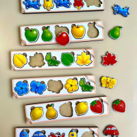 Дерев'яна настільна гра "Кольори" Ubumblebees (ПСД071) PSD071 сортер-комодик