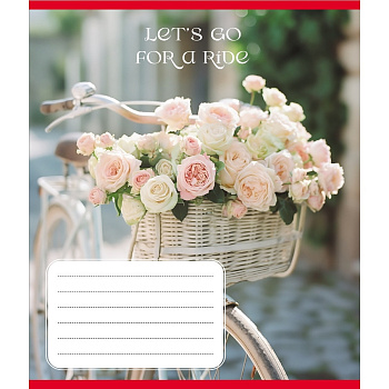 Зошит загальний "Велосипед" 096-630091K-3 в клітинку, 96 аркушів