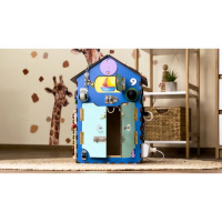 Розвиваюча іграшка Бізікуб "Будинок" TG200222 блакитний, 55х30х30 см