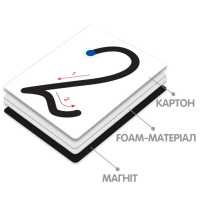 Демонстраційний магнітний набір цифр та математичних знаків VT5555-02