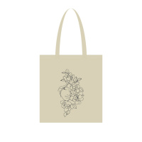 Екосумка для покупок "Півонії" Сумка-шоппер 190CCT-2, 38 x 42 см (190г/м2)