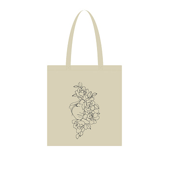 Екосумка для покупок "Півонії" Сумка-шоппер 190CCT-2, 38 x 42 см (190г/м2)
