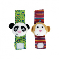 Дитячий набір: шкарпетки та браслетики "Мавпа та панда" Mega Zayka