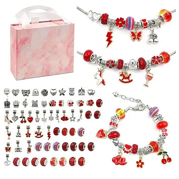 Набір для створення браслетів "Пандора" PDL610-2 червоний