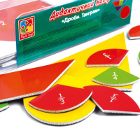 Демонстраційний магнітний набір "Дроби-Танграм" VT5555-03