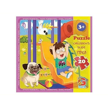 Дитячий пазл "Дитячий майданчик" LX10, 20 елементів 20 х 21 см