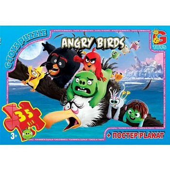 Дитячий пазл класичний "Angry Birds" B001031 постер 35 елементів