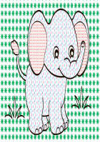 Дитяча водна розмальовка: Екзотичні тварини 734012, 8 сторінок