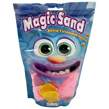 Креативна творчість "Кінетичний пісок Magic sand" 39403-8 рожевий 500 грам