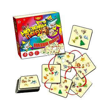 Настільна дитяча гра "Назови пару" MKM0332, 35 карток 