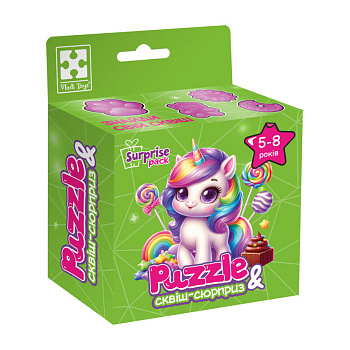 Дитячі пазли з сюрпризом "Єдиноріжка"2 VT8030-02, 180 деталей