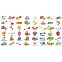 Дитяча книга Розвивалочка "Важливі професії" 1581002, 48 наліпок