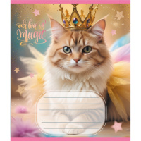 Зошит учнівський "Кішка фея" 024-560046L-2 в лінію, 24 аркуші