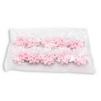 Набір резинок для волосся 0108-345, 10 штук, з бантом-квіткою