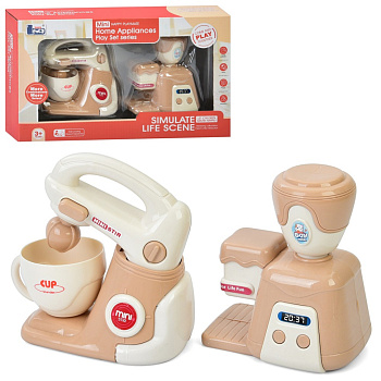 Дитяча побутова техніка "Міксер-Кавоварка" E05 механічний обертовий віночок 