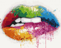 Картина за номерами. Art Craft "Яскраві вуста" 40 * 50 см 10222-AC