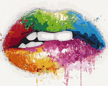 Картина за номерами. Art Craft "Яскраві вуста" 40 * 50 см 10222-AC