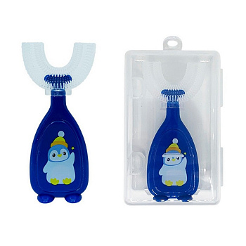 Дитяча зубна щітка-капа в футлярі MGZ-0730(Blue) блакитний