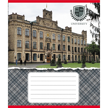 Зошит загальний "Університети" 048-590258K-5 в клітинку, 48 аркушів