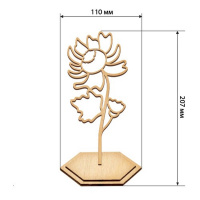 Набір для вітражного живопису за номерами "Пишна хризантема" FDSGK-017