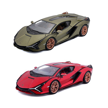 Автомодель - LAMBORGHINI SIÁN FKP 37  (асорті зелений металік, червоний металік, 1:24)