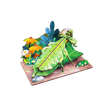 Дерев'яний пазл 3D "Phylliidae" 68038W 58 деталей 