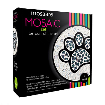 Набір для творчості скляна мозаїка "Чорна лапа" MA2031, 2 рівень