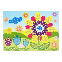 Дитяча мозаїка за номерами "Поле квітів" 13-126-19, 5 кольорів