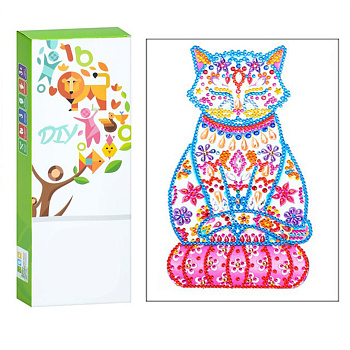 Дитячий набір для творчості Алмазна мозаїка "Кішка" ST004