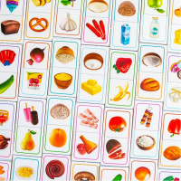 Дитяча настільна гра "Доміно. Продукти харчування" 10109169, 28 карток