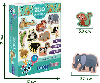 Набір магнітів Magdum "Зоо" 20шт ML4031-05 EN