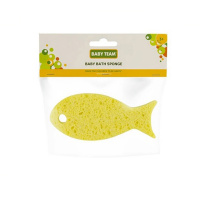 Дитяча мочалка-губка "Рибка" 7407 жовтий