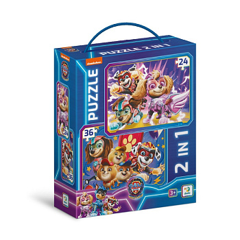 Пазл дитячий 2 в 1 "Зберігаємо світ у безпеці!" 200573, 36 елементів