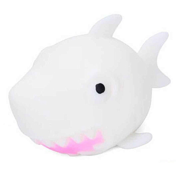 Дитяча іграшка-антистрес "Акула" MS 4043(White) з борошном, 10 см