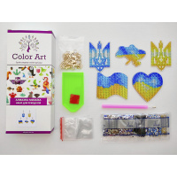 Набір брелків алмазна викладка "Щенячий патруль" BR46, 6 шт