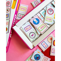 Дитяча настільна гра "Доміно. Вивчаємо час" 10120209, 28 фішок