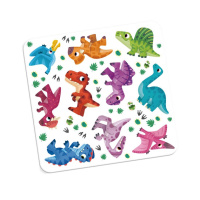 Набір для творчості "Динозаври" VT4206-48, 10 наліпок на планшетці