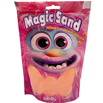 Креативна творчість "Кінетичний пісок Magic sand" 39403-7 помаранчевий 500 грам