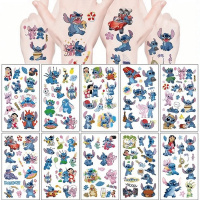 Дитячі тимчасові тату "Ліло та Стіч" lilo-stich-tattoo-10, 12х7 см