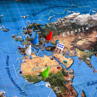 Настільна гра "Навколо світу" 30110 рулетка, призові жетони 75 штук