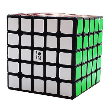 Головоломка Кубик Рубіка QiYi MofangGe 159black 5х5 з наклейками